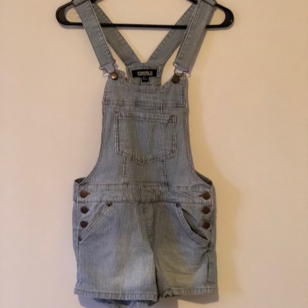 Navy Stripe overall. Size Small